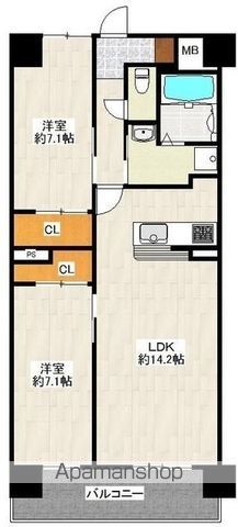 リラス空港東の間取り