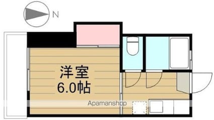 東京都世田谷区上北沢５丁目[1K/20.26m2]の間取図