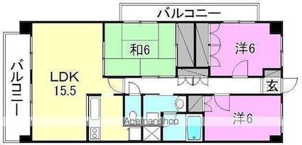 エヌウェル三愛[3LDK/78.12m2]の間取図
