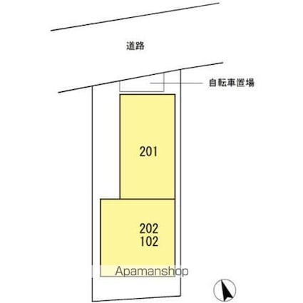 エコフォレスト[1LDK/41.37m2]の配置図