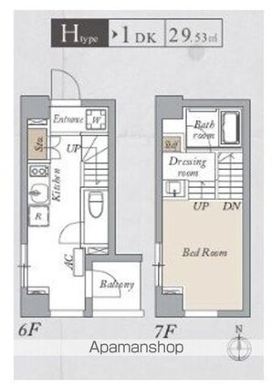 プライマル両国ＥＡＳＴ[1DK/29.53m2]の間取図