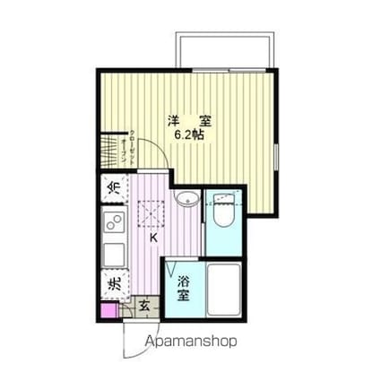 アネックスガーデン馬橋[1K/18m2]の間取図