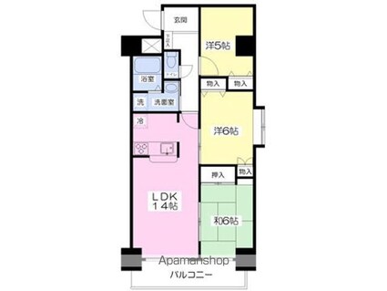 Ｍｏｎｓｔｅｒａ[3LDK/70.35m2]の間取図