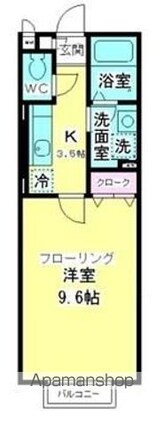 サクラアヴェニュー[1K/29.7m2]の間取図