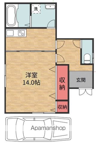 MAYUMIハイツ11番館山路の間取り写真