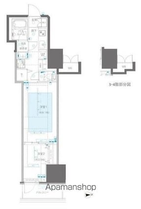 ＺＯＯＭ信濃町[2K/36.99m2]の間取図