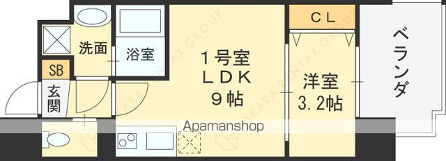 ビガーポリス591同心二丁目Vの間取り写真