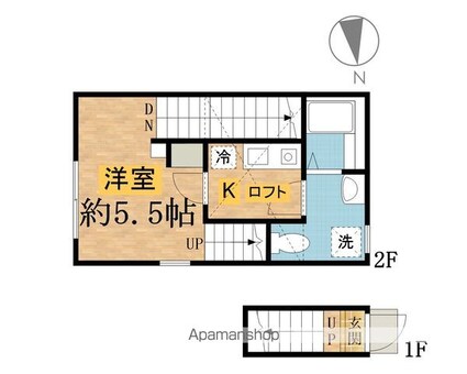 仮）シティハイツ大船町[1K/25.1m2]の間取図