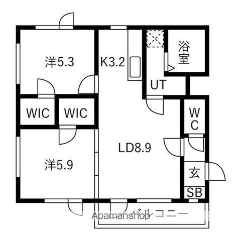 パークカーサ福住の間取り写真
