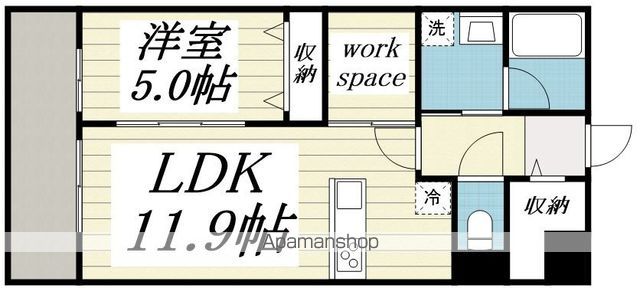 【府中市是政のマンションの間取り】