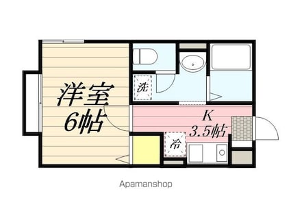 フェアリーⅠ[1K/23.32m2]の間取図