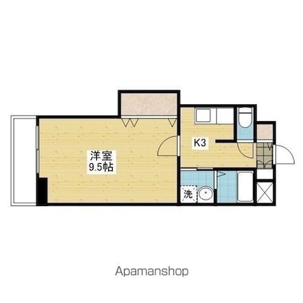 コンフォート２３[1K/32.4m2]の間取図