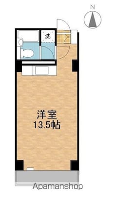 クーフナガノ[1R/33.12m2]の間取図