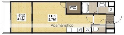 月光手城ルート２[1LDK/30.24m2]の間取図
