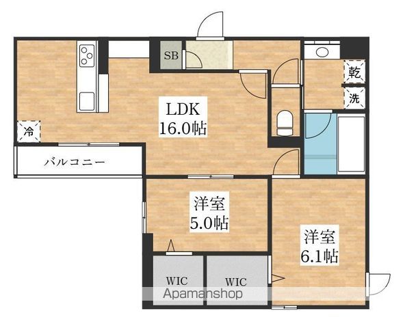 クラシスト背戸口の間取り写真