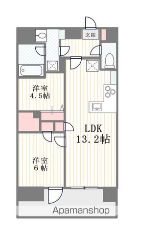 【メインステージ東日暮里の間取り】