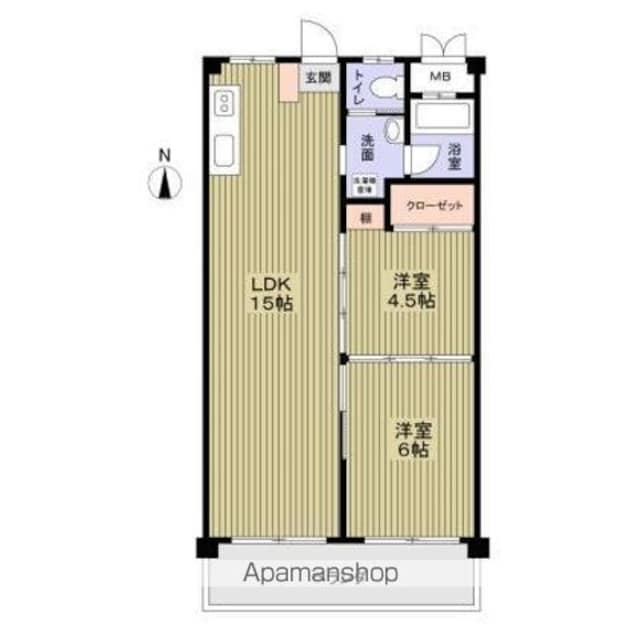 日香苑Ｉ[3DK/50.88m2]の間取図