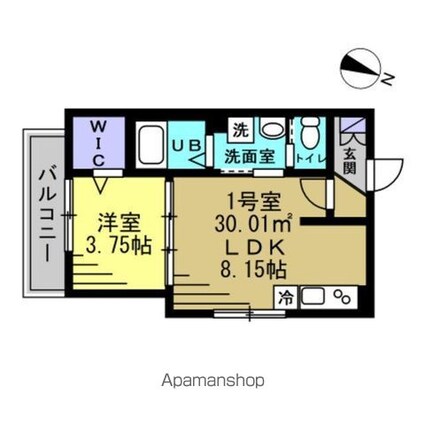 ＳＵＮ　ＨＯＲＩＺＯＮ　Ⅱ[1LDK/30.01m2]の間取図