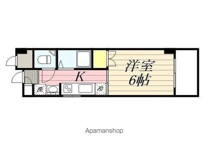 東京都武蔵野市境２丁目[1K/23.8m2]の間取図