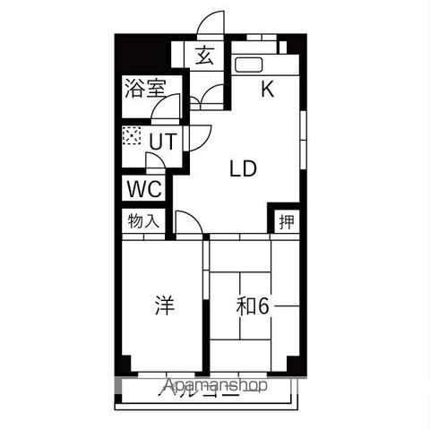 寿ゞやマンション芳野の間取り写真