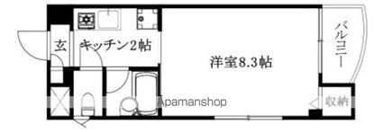 メゾン・ケイ[1K/24.17m2]の間取図