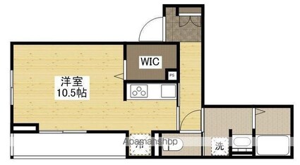 サンマルク　Ｗ[1R/32.56m2]の間取図