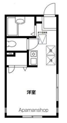 東京都新宿区西落合１丁目[1R/20.28m2]の間取図