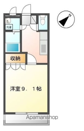 Ｉ・ＣＵＢＥ[1K/29.75m2]の間取図