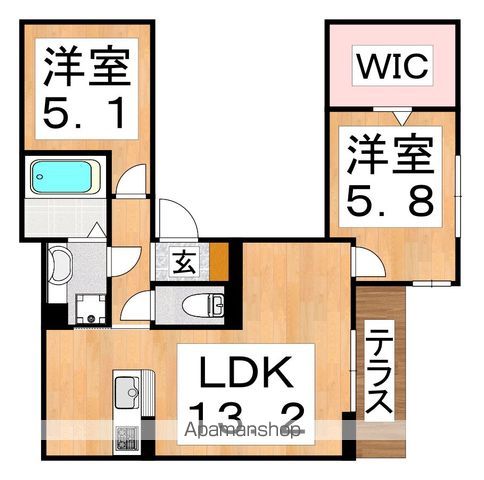PASSARO GRANDE 北田辺の間取り写真
