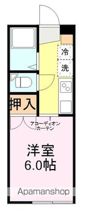 コンフォート弥生[1K/19m2]の間取図