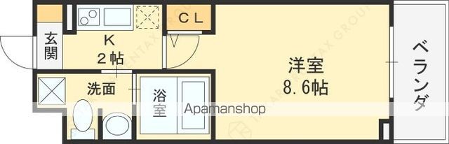 M’Sマンション長栄寺の間取り写真