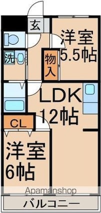 ニュー大隆ビル[2LDK/53.46m2]の間取図