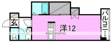 アビターレ松山[1R/32.32m2]の間取図