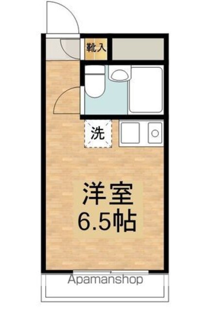 第２ジョージパークハイツ[1R/15.76m2]の間取図