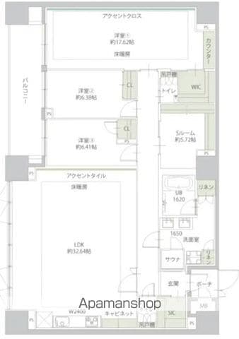 プレジオ谷町の間取り写真
