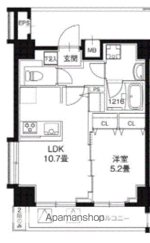 レオーネ錦糸町Ⅱの間取り