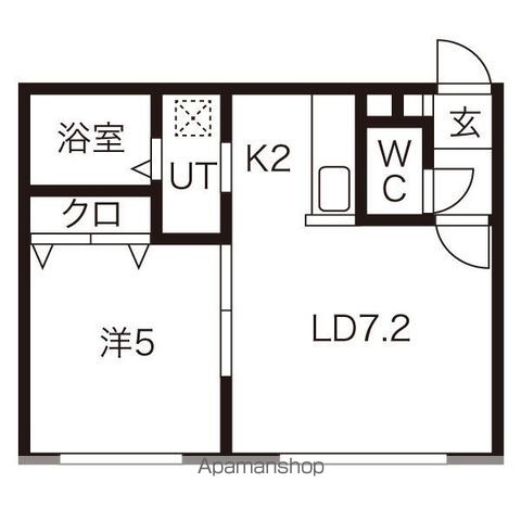 キャステル東札幌の間取り写真