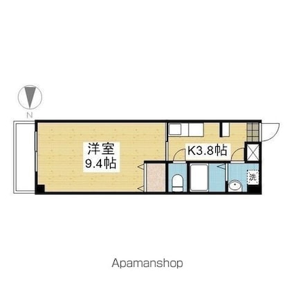 ＧＲＡＣＥ緑町[1K/28.69m2]の間取図