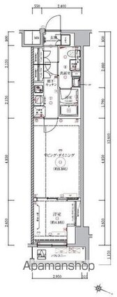 ベルシード板橋本町プレミアⅡ[1LDK/36.73m2]の間取図
