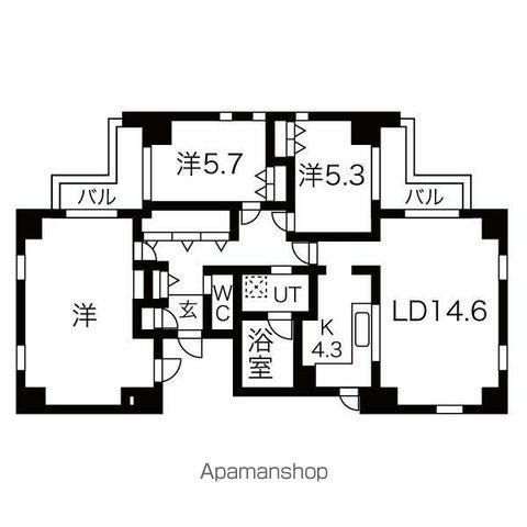 BLOOMの間取り写真