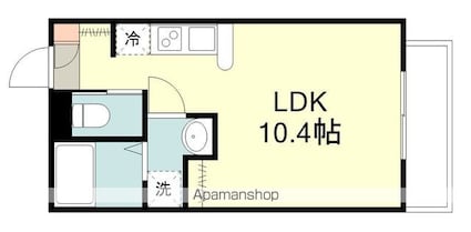 ＣＩＮＺＡ小田原[1R/24.3m2]の間取図