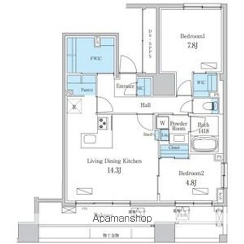 デュオフラッツ今池フレナの間取り