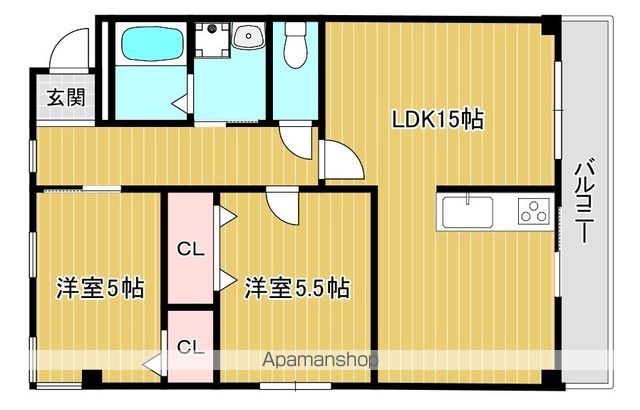 北川マンションの間取り写真