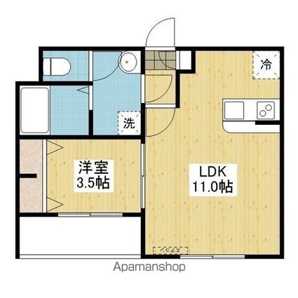 メゾン小栗[1LDK/32.3m2]の間取図
