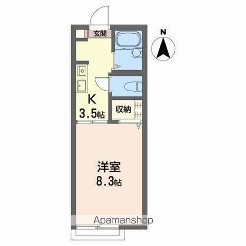 千秋コーポ駅東の間取り写真