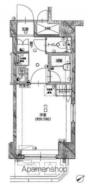 東京都中野区東中野３丁目[1K/20.82m2]の間取図