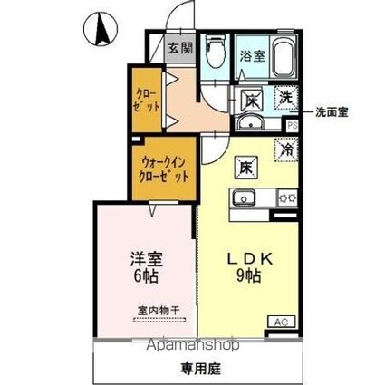ＤーｒｏｏｍシルクマムＢ[2DK/52.12m2]の間取図