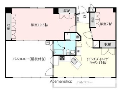 ロイヤルアネックスシエナ[2LDK/88.56m2]の間取図
