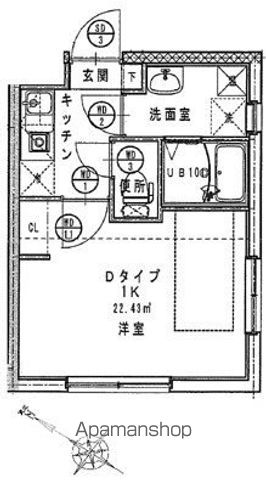 コンフォシード東坂下の間取り