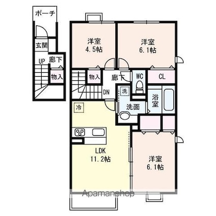 Ｍ’ｓコート[3LDK/68.2m2]の間取図